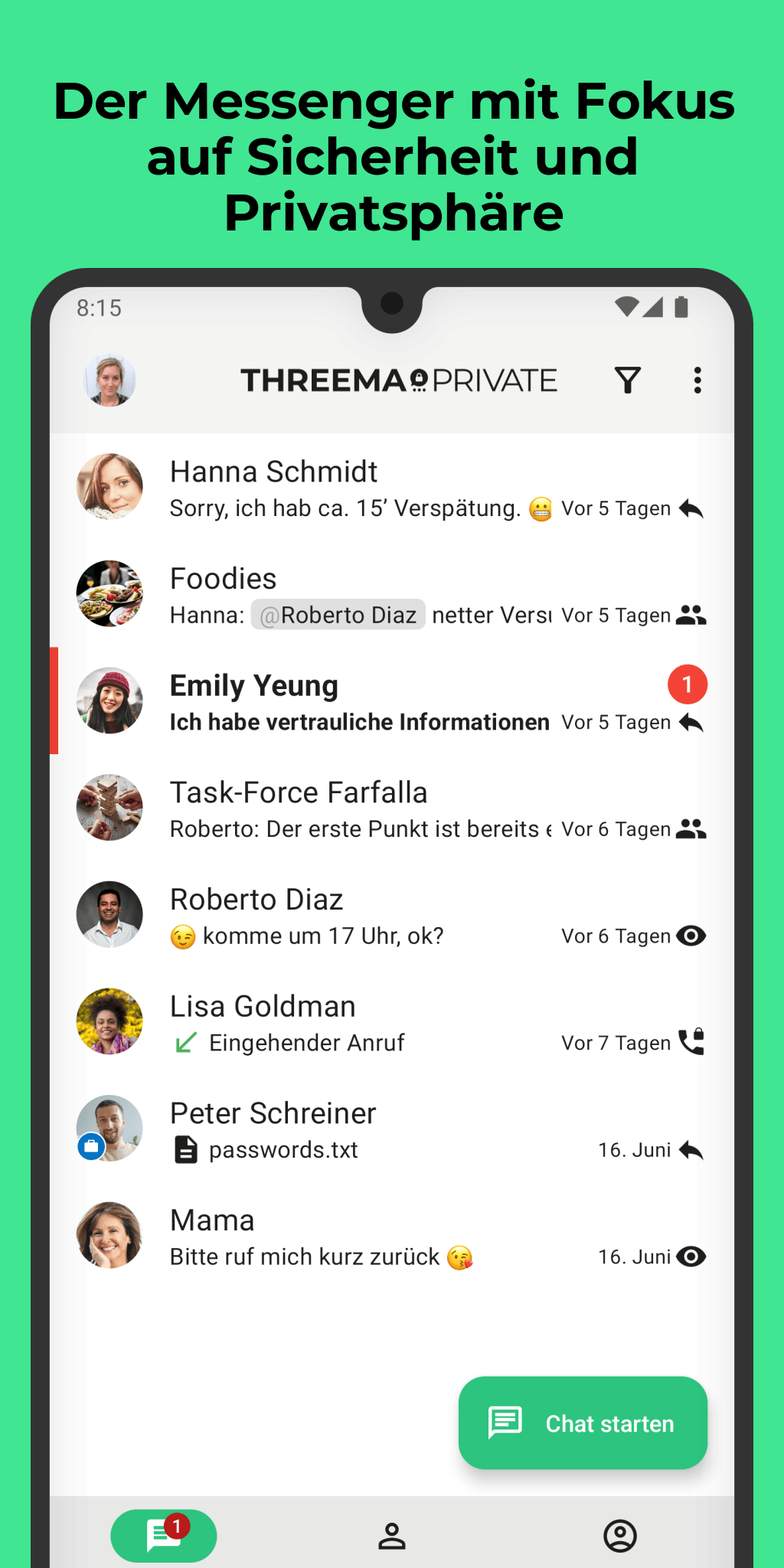 Threema Libre screenshot
